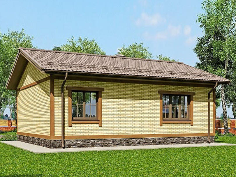 Проект каменного дома КД-001
