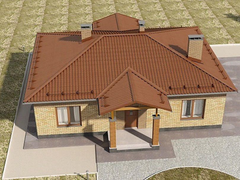 Проект каменного дома КД-008