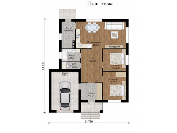 Проект каменного дома КД-010