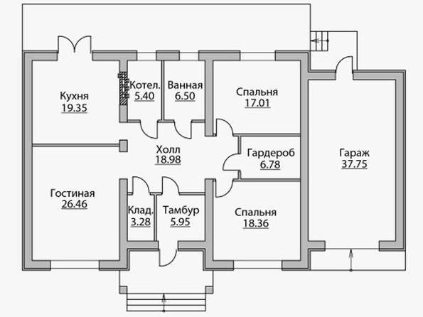 Проект каменного дома КД-016