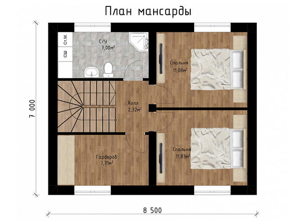 Проект каменного дома КД-020