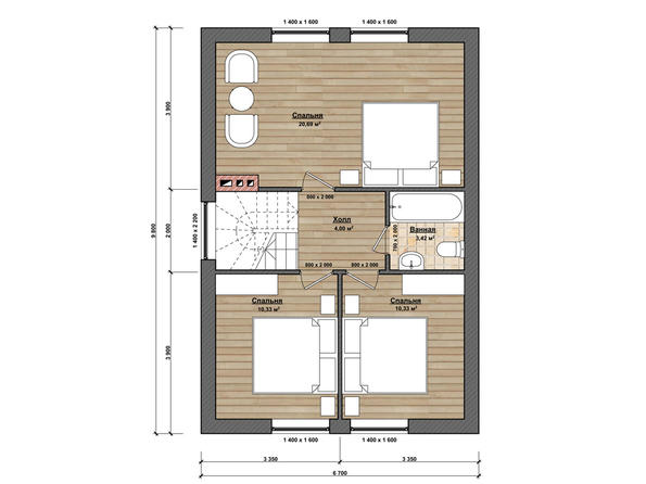 Проект каменного дома КД-024