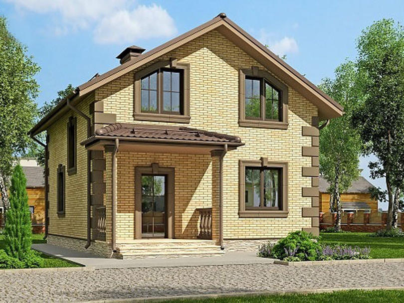 Проект каменного дома КД-025