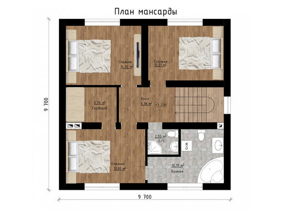 Проект каменного дома КД-033